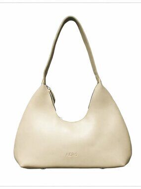 Aéropostale Tan Faux Leather Hobo Shoulder Bag